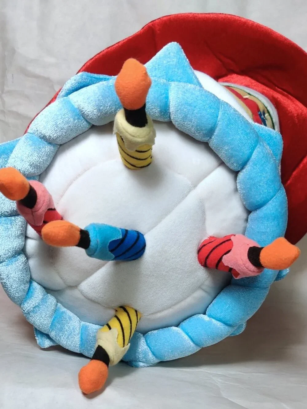 Vintage Disneyland Winnie the Pooh Birthday Cake Hat Light Up Embroidered Adult